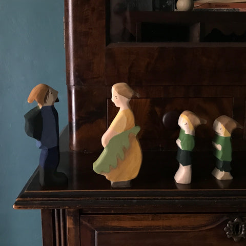 Acorn family | waldorf doll set | "Woody, Hazel and Little Pip" - Elsa Beskow doll