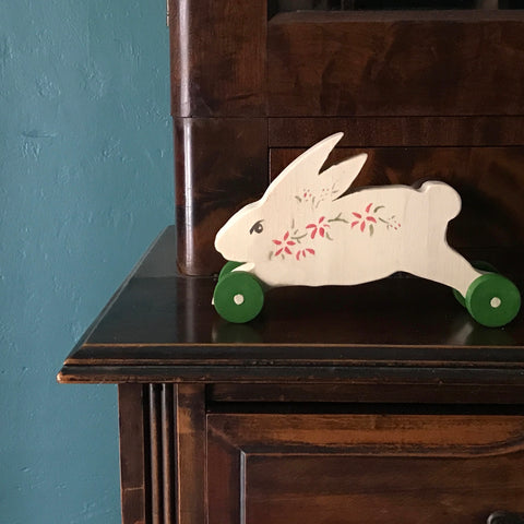 frolic little  push toy rabbit