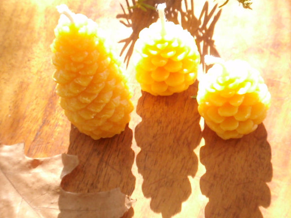 golden table beeswax forest candles -candles- prettydreamer - 6
