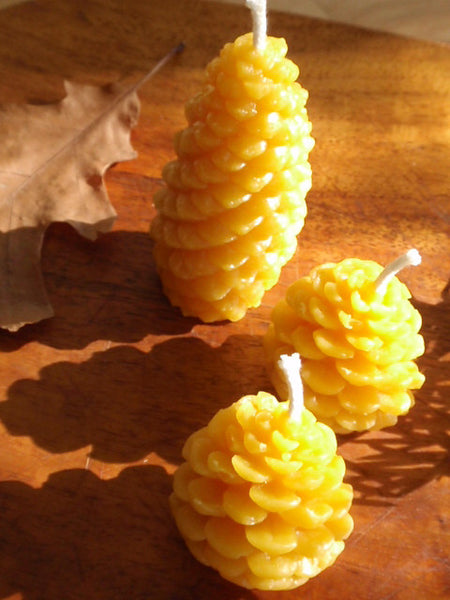golden table beeswax forest candles -candles- prettydreamer - 2