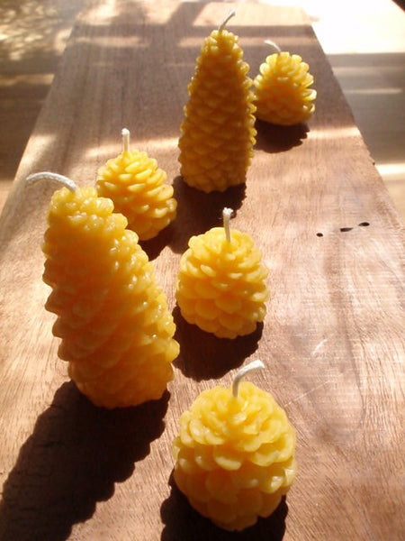 golden table beeswax forest candles -candles- prettydreamer - 4