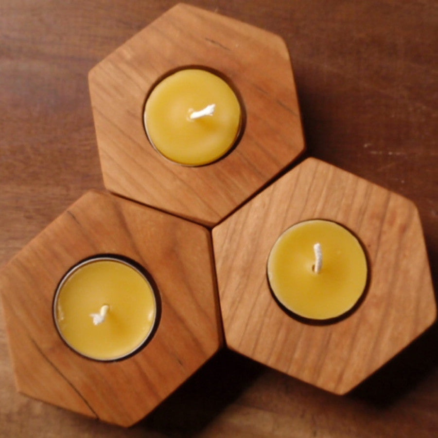  Yellow Honey Bee Hive Candle Holders Set, Wooden Tealight Candle  Holder Gifts for Women, Retro Blue Wood Board Stripes Candlesticks Holder  Decor for Wedding Dinning Party : Home & Kitchen