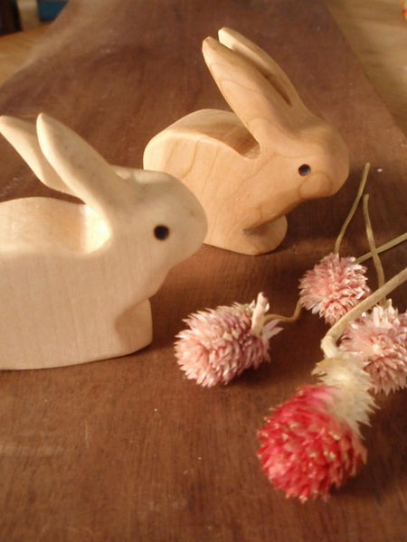 mr. long ears wooden rabbit -waldorf- prettydreamer - 2