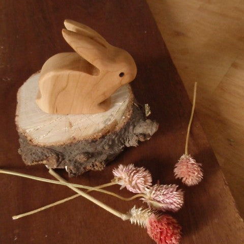 mr. long ears wooden rabbit -waldorf- prettydreamer - 1