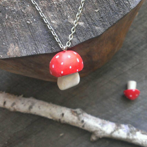 red-cap toadstool pendant -accessory- prettydreamer - 1