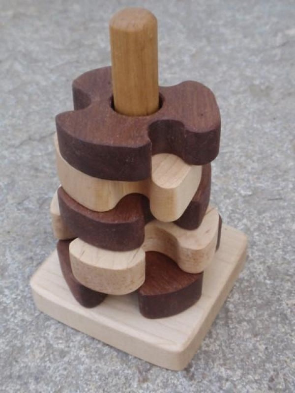 wooden pinwheel stacking toy – prettydreamer