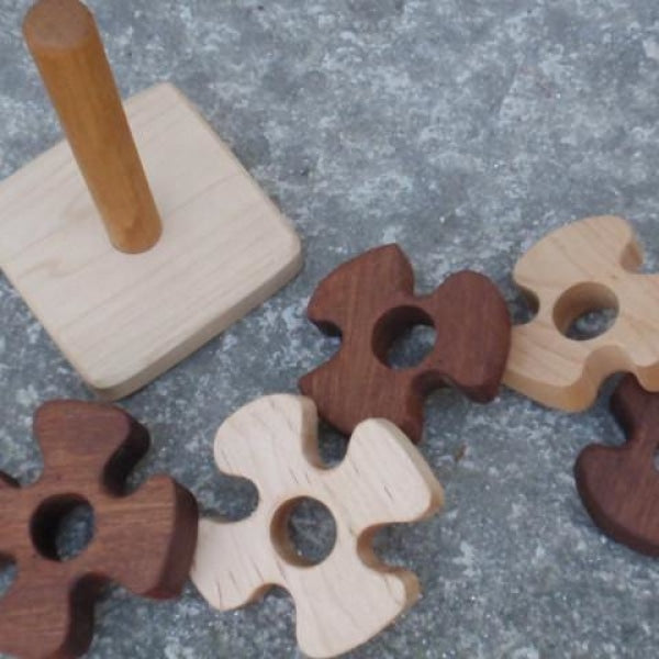 wooden pinwheel stacking toy -toys- prettydreamer - 1