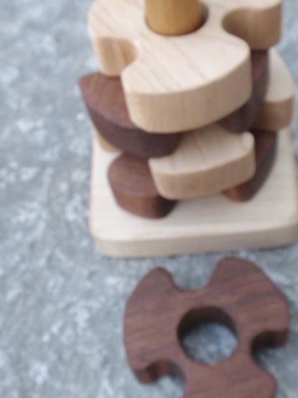 wooden pinwheel stacking toy – prettydreamer